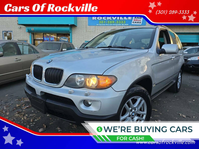 2005 BMW X5 for sale at Cars Of Rockville in Rockville MD