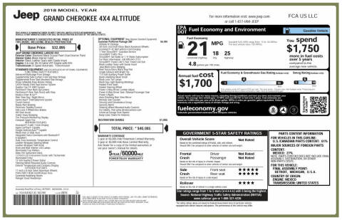 2018 Jeep Grand Cherokee Laredo