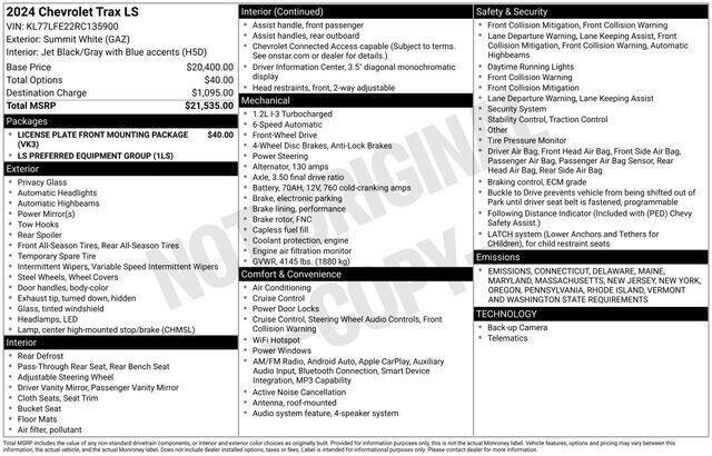 2024 Chevrolet Trax LS