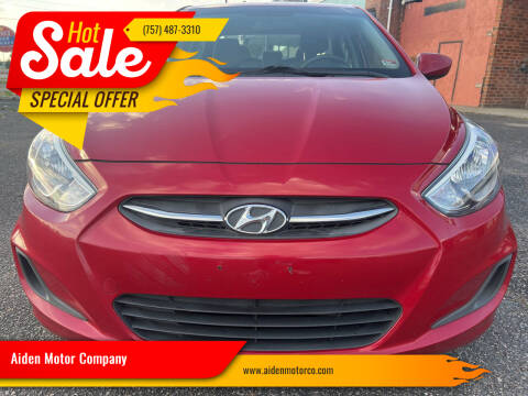 2017 Hyundai Accent for sale at Aiden Motor Company in Portsmouth VA