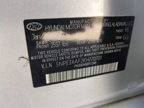 2019 Hyundai Sonata Limited