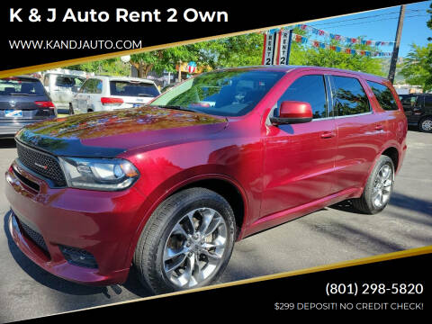 2019 Dodge Durango for sale at K & J Auto Rent 2 Own in Bountiful UT