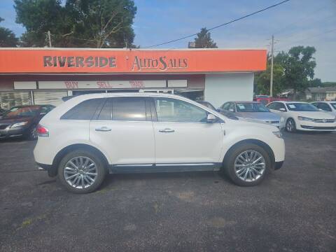 2013 Lincoln MKX for sale at RIVERSIDE AUTO SALES in Sioux City IA