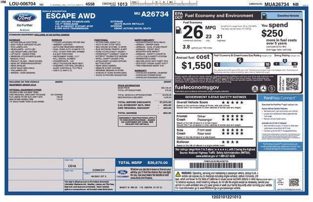 2021 Ford Escape Titanium