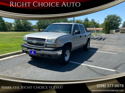 2004 Chevrolet Avalanche for sale at Right Choice Auto in Boise ID