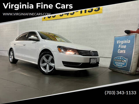 2012 Volkswagen Passat for sale at Virginia Fine Cars in Chantilly VA