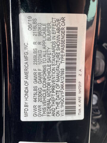 2019 Honda Accord Sport