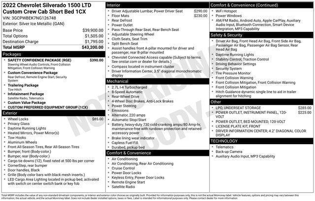 2022 Chevrolet Silverado 1500 Limited Custom's photo