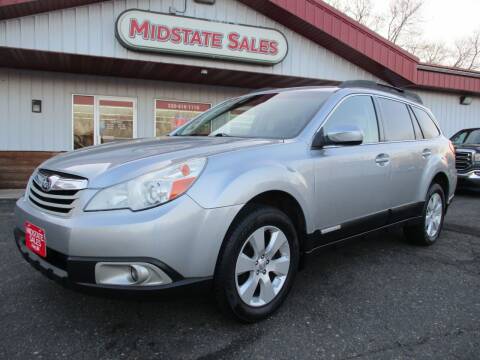 2012 Subaru Outback for sale at Midstate Sales in Foley MN