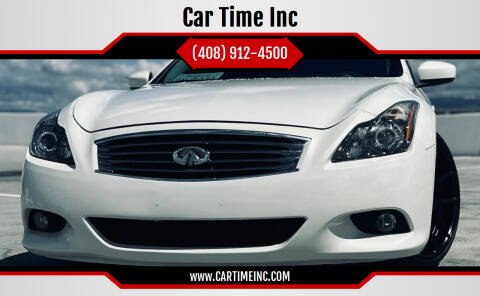 2011 Infiniti G37 Coupe for sale at Car Time Inc in San Jose CA