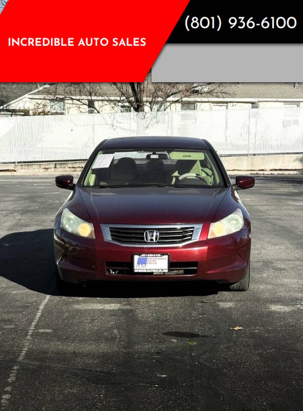 2009 Honda Accord for sale at INCREDIBLE AUTO SALES in Bountiful UT