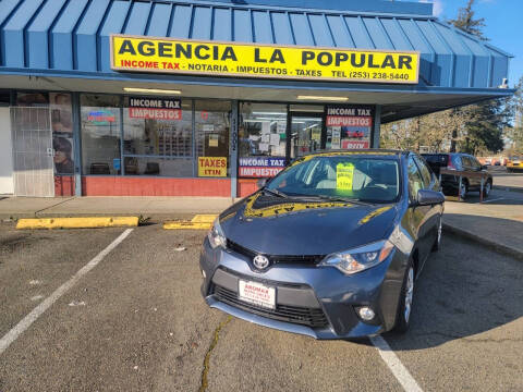 2016 Toyota Corolla for sale at Aromax Auto Sales in Tacoma WA