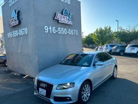 2012 Audi A4 for sale at LIONS AUTO SALES in Sacramento CA