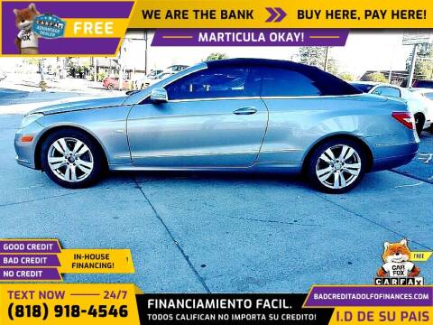 2012 Mercedes-Benz E-Class for sale at Adolfo Finances in Los Angeles CA