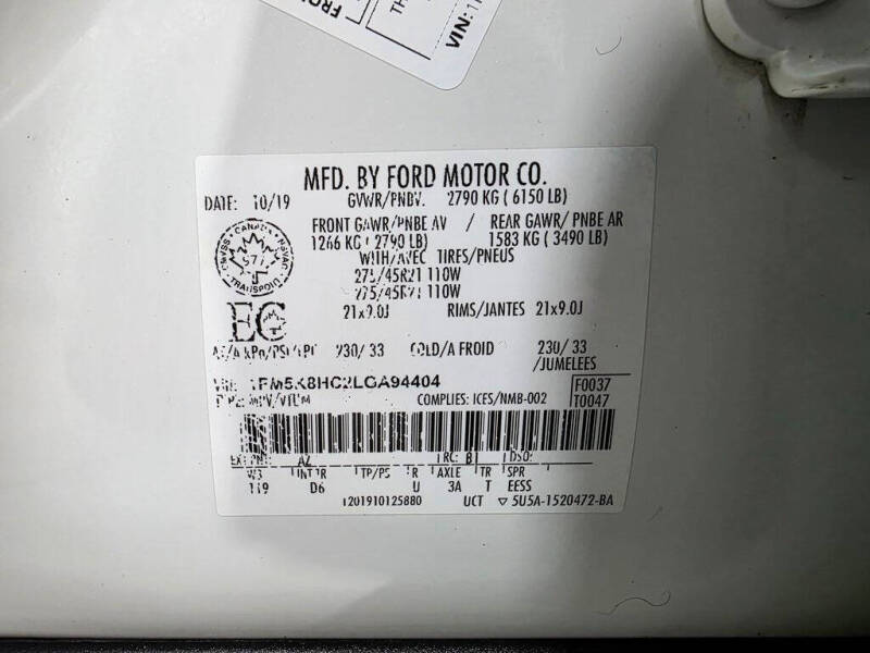 2020 Ford Explorer Platinum