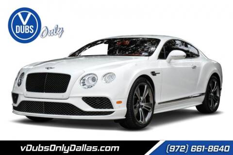 2016 Bentley Continental for sale at VDUBS ONLY in Plano TX