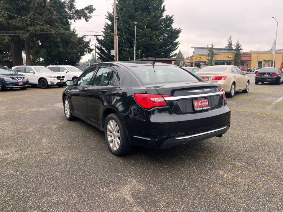 2013 Chrysler 200 for sale at PLATINUM AUTO SALES INC in Lacey, WA