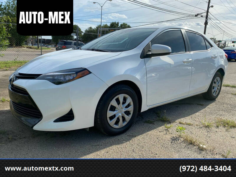 2017 Toyota Corolla for sale at AUTO-MEX in Caddo Mills TX