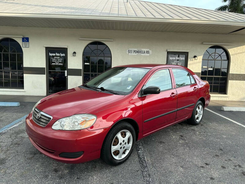 2007 Toyota Corolla for sale at Supreme Motor Sports in North Fort Myers FL