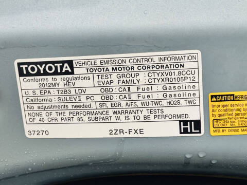 2012 Toyota Prius v Five