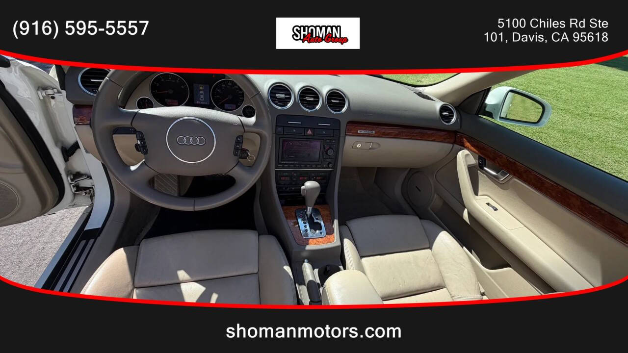 White 2005 Audi A4 3.0 quattro Convertible AWD 3.0 quattro 2dr Cabriolet 11