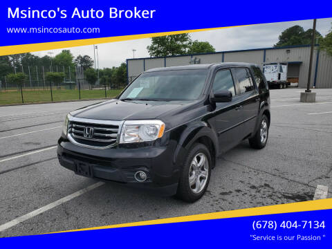 2013 Honda Pilot for sale at Msinco's Auto Broker in Snellville GA