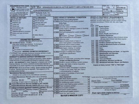 2019 Jeep Wrangler Unlimited Rubicon