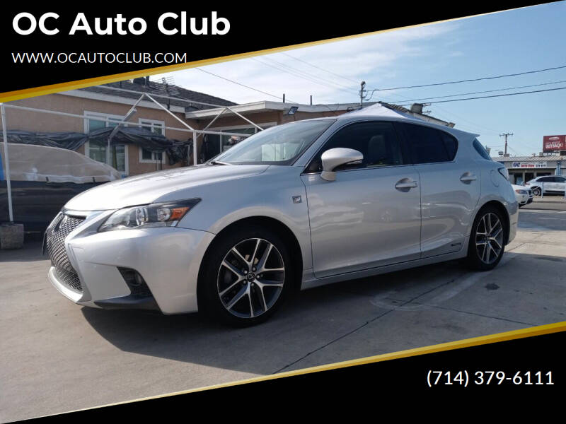 2015 Lexus CT 200h for sale at OC Auto Club in Midway City CA