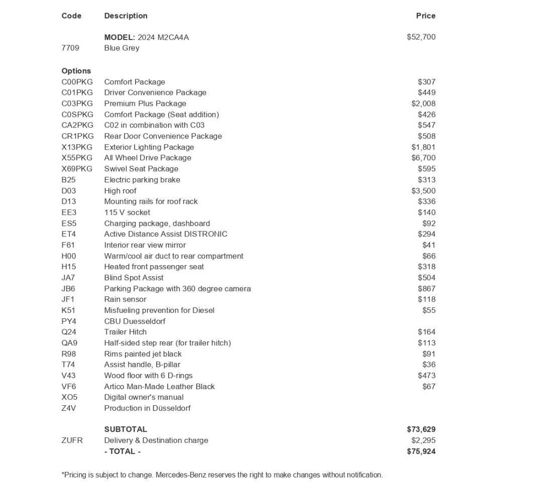 2024 Mercedes-Benz Sprinter for sale at New Sprinter Vans in Fort Mitchell, KY