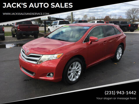 2013 Toyota Venza for sale at JACK'S AUTO SALES in Traverse City MI