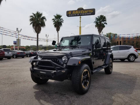 2014 Jeep Wrangler Unlimited for sale at A MOTORS SALES AND FINANCE in San Antonio TX