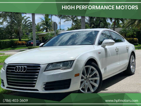 2012 Audi A7 for sale at HIGH PERFORMANCE MOTORS in Hollywood FL