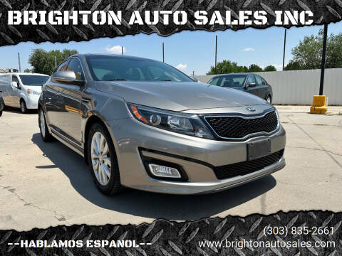 2015 Kia Optima for sale at BRIGHTON AUTO SALES INC in Brighton CO