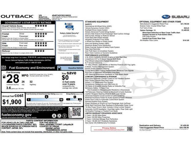 2025 Subaru Outback Premium