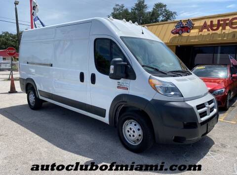 2014 RAM ProMaster Cargo for sale at AUTO CLUB OF MIAMI, INC in Miami FL