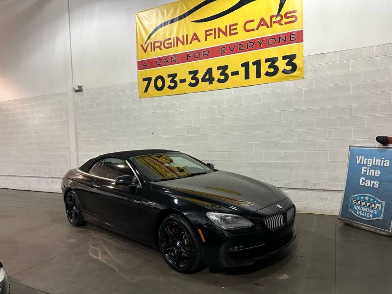 2012 BMW 6 Series for sale at Virginia Fine Cars in Chantilly VA