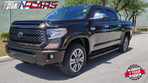 2019 Toyota Tundra for sale at IRON CARS in Hollywood FL