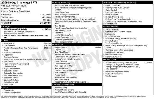 2009 Dodge Challenger SRT8