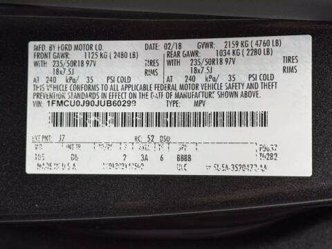 2018 Ford Escape Titanium