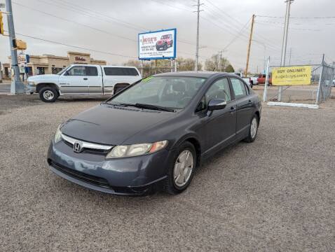 2007 Honda Civic for sale at AUGE'S SALES AND SERVICE in Belen NM