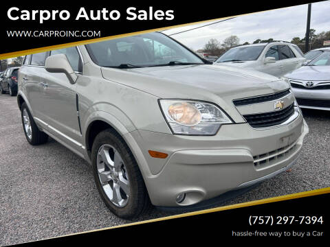 2014 Chevrolet Captiva Sport for sale at Carpro Auto Sales in Chesapeake VA