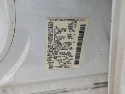 2006 Nissan Armada SE