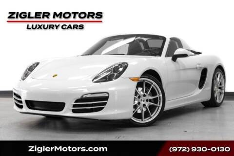 2013 Porsche Boxster for sale at Zigler Motors in Addison TX