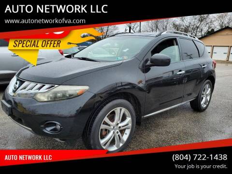 2009 Nissan Murano for sale at AUTO NETWORK LLC in Petersburg VA