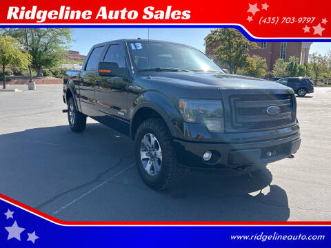 2013 Ford F-150 for sale at Ridgeline Auto Sales in Saint George UT