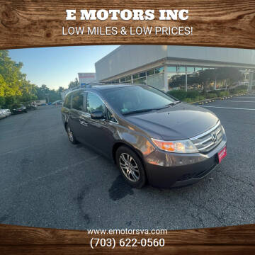 2012 Honda Odyssey for sale at E Motors INC in Vienna VA