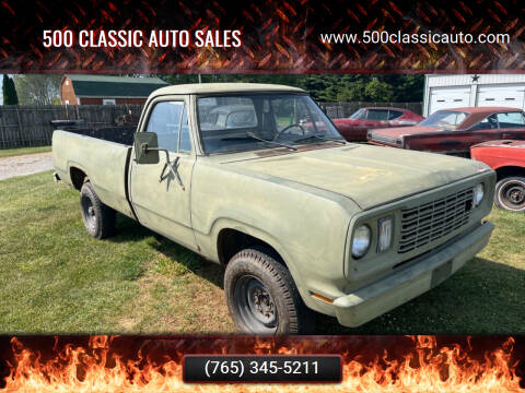 1977 Dodge W 200 4X4 for sale at 500 CLASSIC AUTO SALES in Knightstown IN