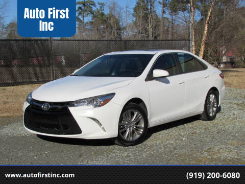 2017 Toyota Camry for sale at Auto First Inc in Durham NC