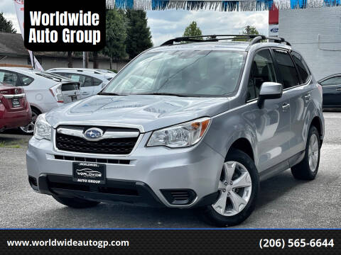 2015 Subaru Forester for sale at Worldwide Auto Group in Auburn WA