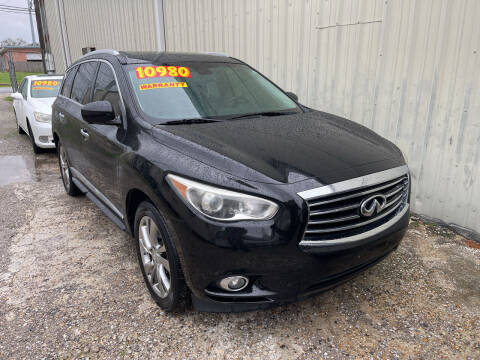2013 Infiniti JX35 for sale at CHEAPIE AUTO SALES INC in Metairie LA